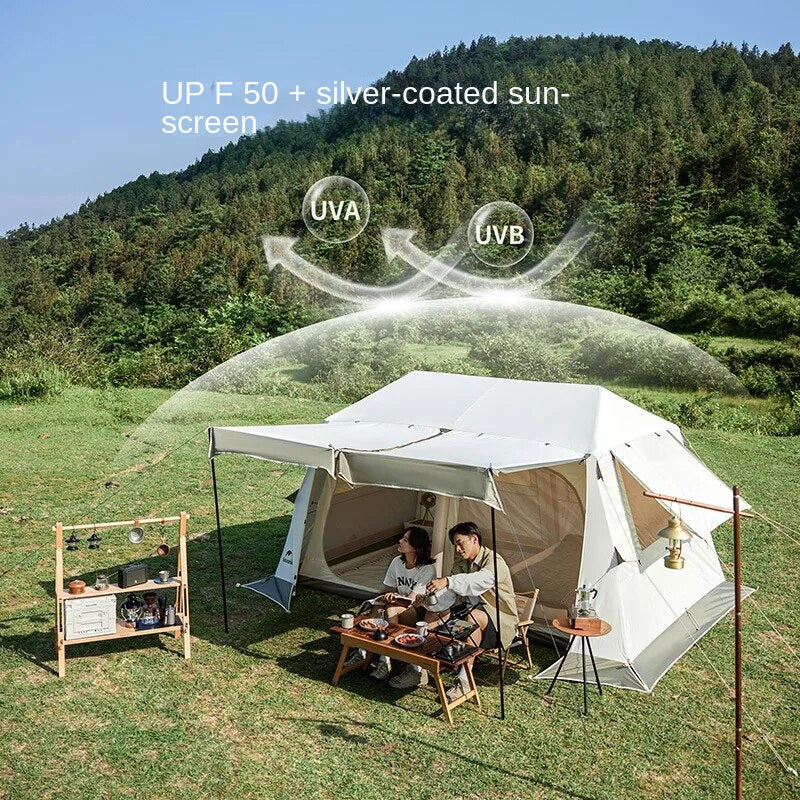 Naturehike Ridge VILLAGE 8.5 AIR Inflatable Tent for 3 to 4 Person Outdoor Camping Portable Rain and Sun Protection Tent Waterproof Windproof