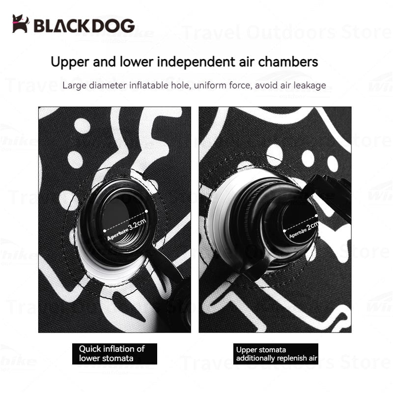 BLACKDOG Inflatable Lazy Sofa Outdoor 1-2 Persons Portable Leisure Graffiti Print Square Stool Folding Air Couch Sofa Folding Home Sofa Set