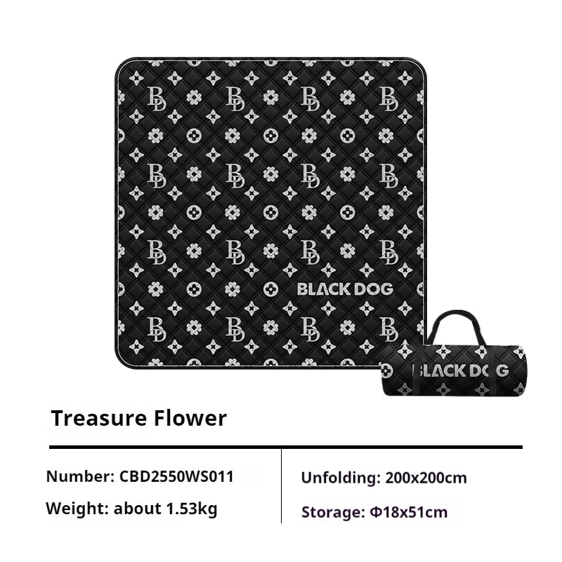 BLACKDOG Ultrasonic Picnic Mat Cushion Aluminum Film Seat Soft And Skin-Friendly Pad Waterproof Camping Outdoor Mattress Sleeping Pad Blanket