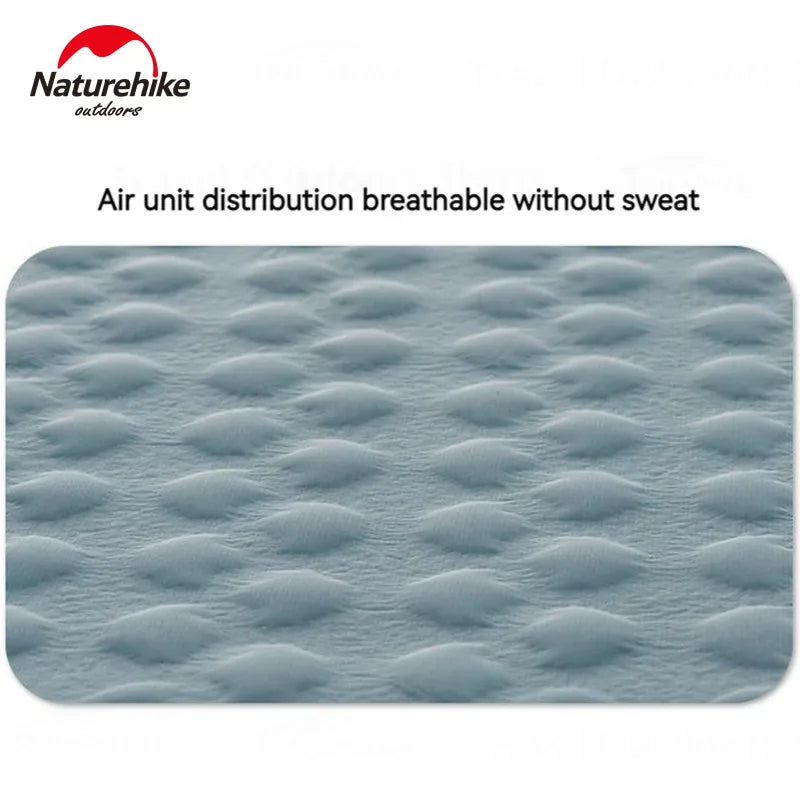 Naturehike FISHBONE Infatable Cushion Self-inflating Mat Air Sponge Single Bed Mattress Sleeping Pad Moisture-proof Two-way Valve Camping Hiking Travel