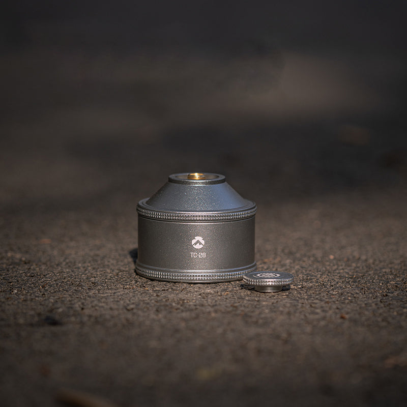 CAMPINGMOON BKTC-28 Refillable Butane Gas Tank Canister 35g Camping Screw Type Portable Stove Torch Lamp Threaded EN417 Lindal Valve Fuel Aluminum Alloy