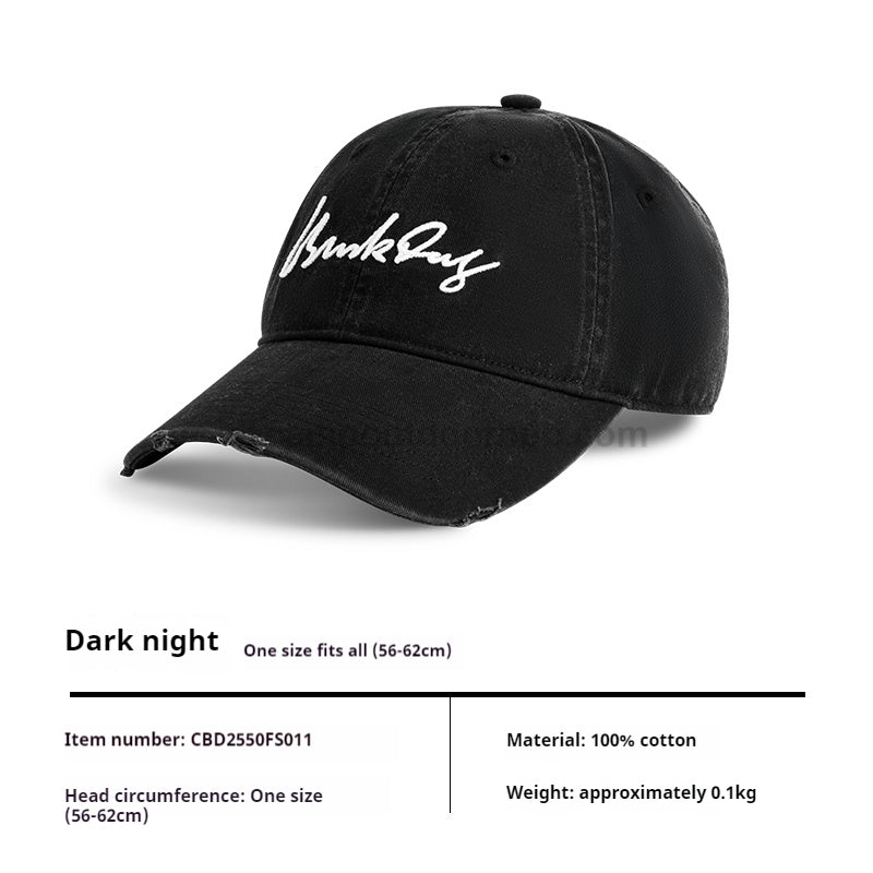 BLACKDOG EDGY Embroidered Baseball Cap Unisex Sun Hat For Men Women Protection Cap Sunshade Leisure Hat Party Outdoor Fishing Travel Hiking Camping