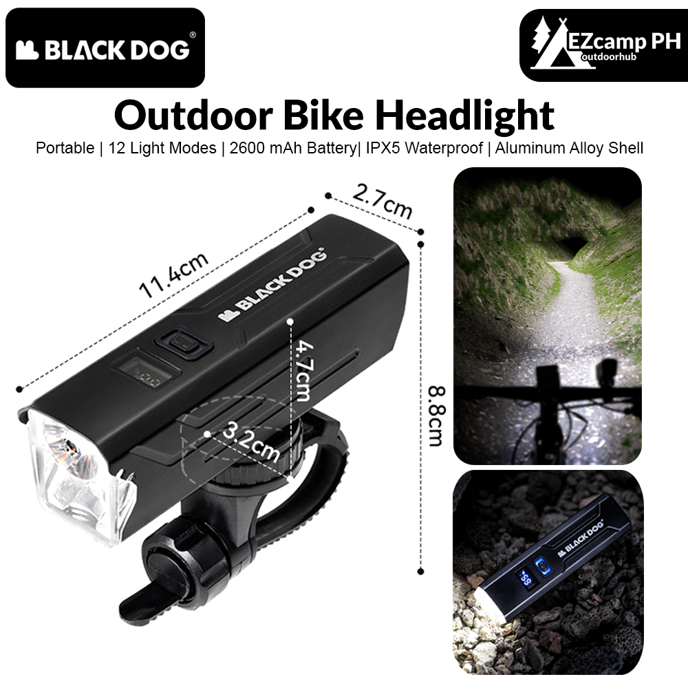 BLACKDOG Outdoor Bike Headlight Strong Night Light Riding Flashlight Induction Sensor Mountain Light USB Rechargeable Waterproof Riding Lamp