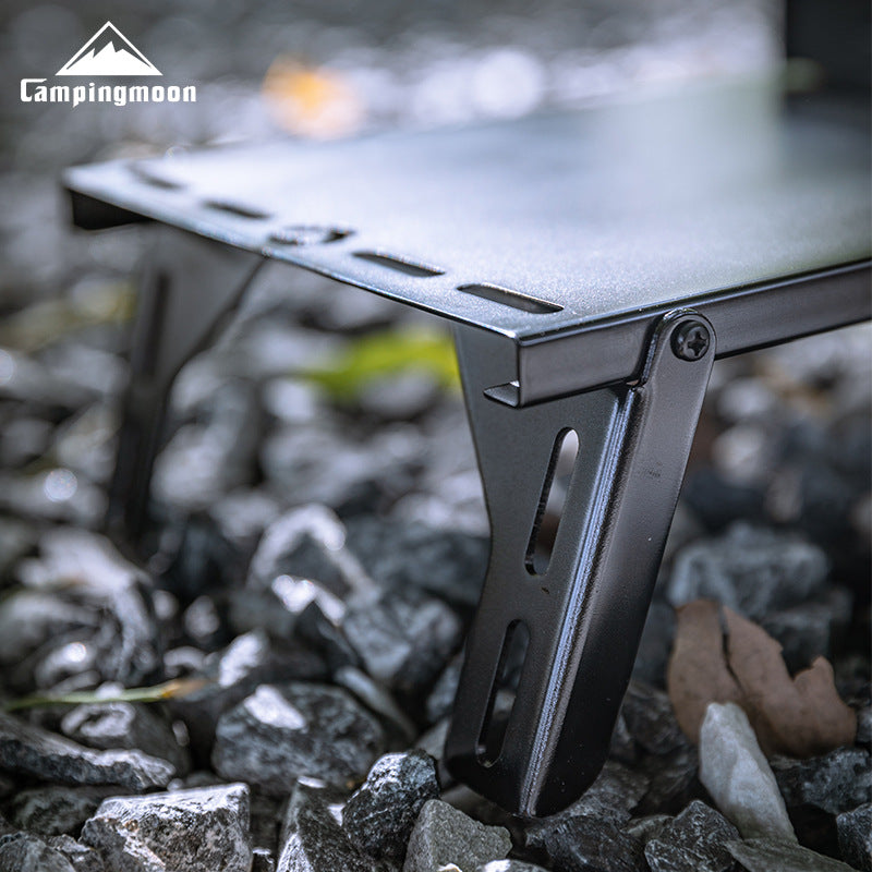 Campingmoon BKSK-310CP Black Mounting Bracket Portable Ultralight Stainless Steel Sturdy Stove Mount Butterfly Stove Folding With Storage Bag