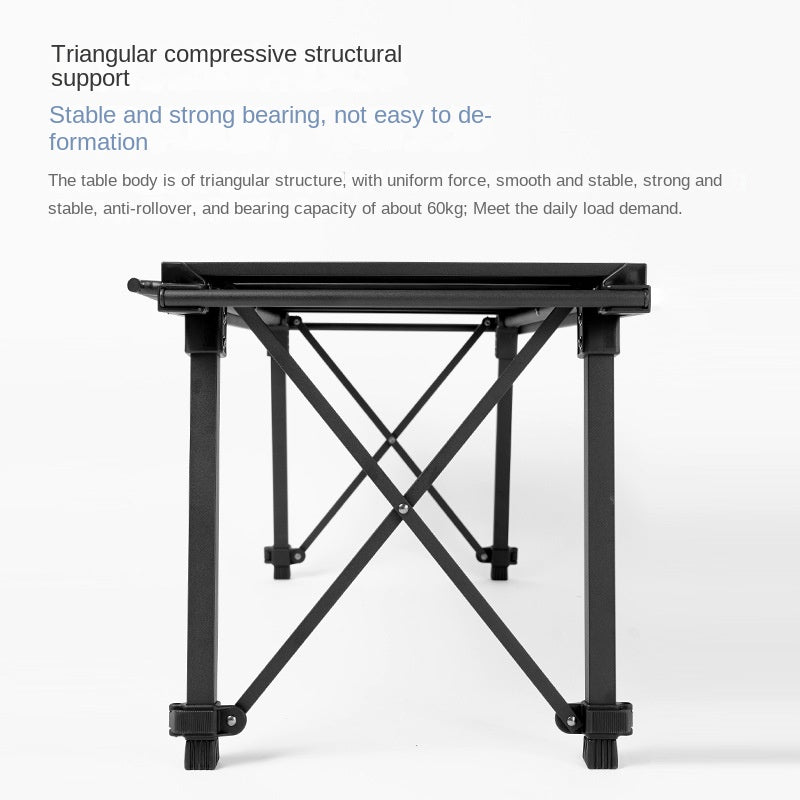 Vidalido IGT Modular Folding Table Portable Lightweight Foldable Tactical Integrated Grill Split Splicing Table Height Adjustable Max Load Up To 60kg 2.5 Units