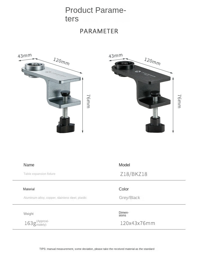 Campingmoon BKZ-18 Butane Gas Tank Mounting Bracket Screw Type Gas Cylinder Expansion Fixture Stove Desktop Tabletop Side Table Bracket Lamp Lantern