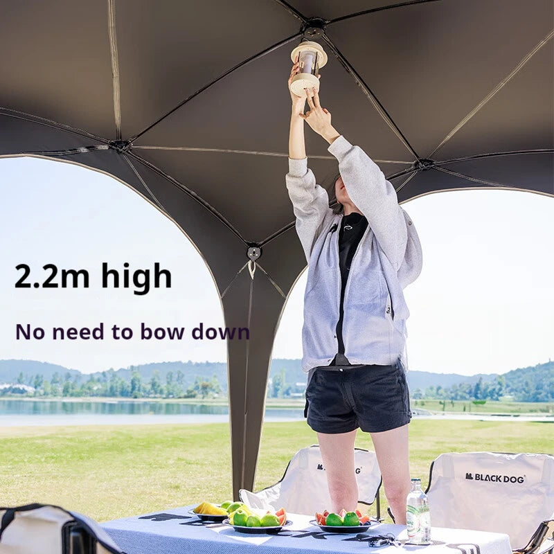 BLACKDOG DOME SKY Automatic Modular Multiple Setting Canopy Tent Unlimited Connection Bedroom Living Area Waterproof Outdoor Fast Build 4-12 Person Unicorn
