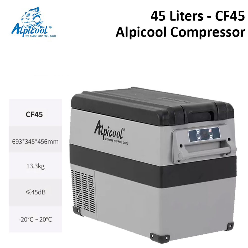 ALPICOOL CF Series Car Refrigerator Portable Glamping Home Car Auto Refrigerator LG Edition Compressor Refrigeration Vehicle Dual Purpose Fridge Freezer Cooler Travel Camping Picnic Outdoor Beach Travel Cooling Ref Heavy Duty Original Alpi Cool