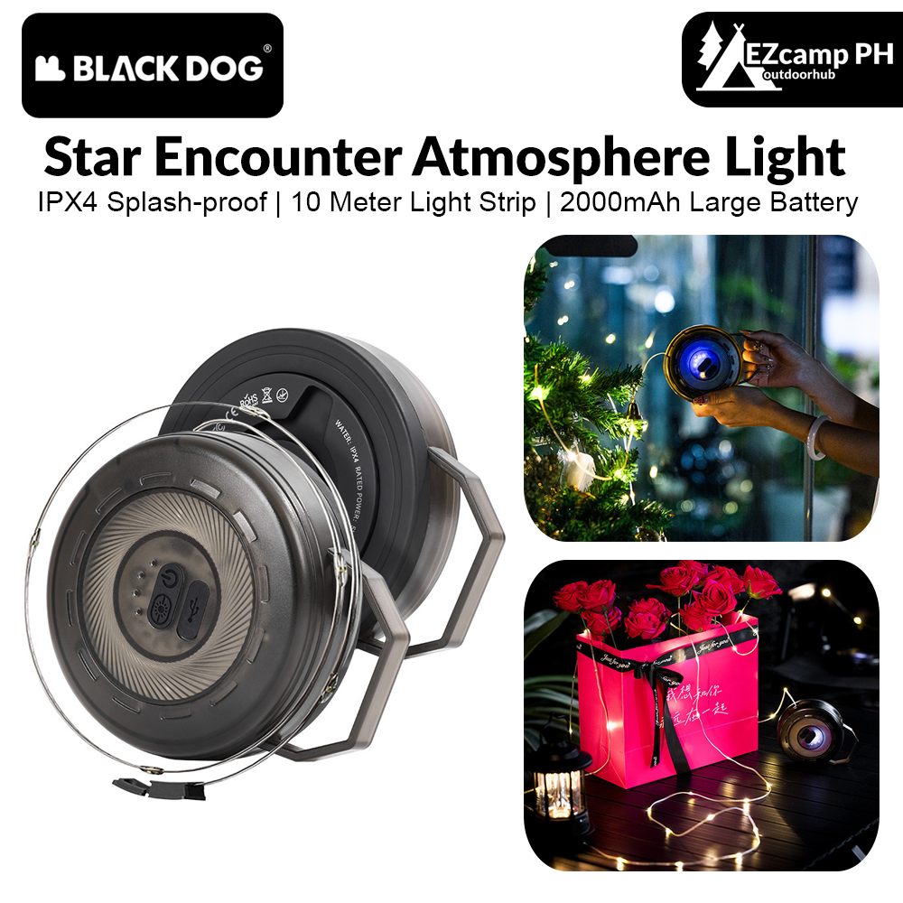 BLACKDOG Star Encounter Atmosphere Light 10m Camping Light Strip Canopy Light Lamp Lighting LED Lantern Tent Decoration Waterproof Rechargeable IPX4