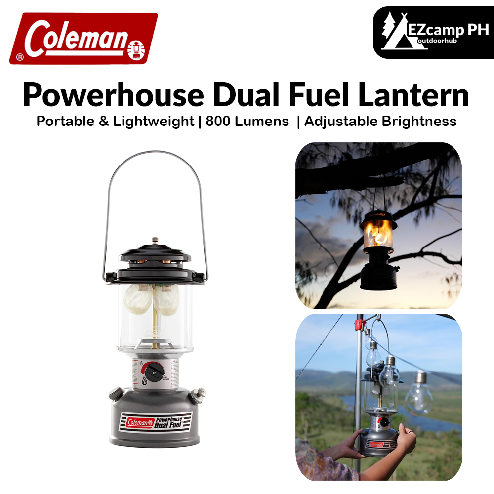 Coleman Powerhouse Dual Fuel Lantern Lamp Model 295 Outdoor Coleman Powerhouse Dual Fuel Lantern Lamp Model 295 Outdoor