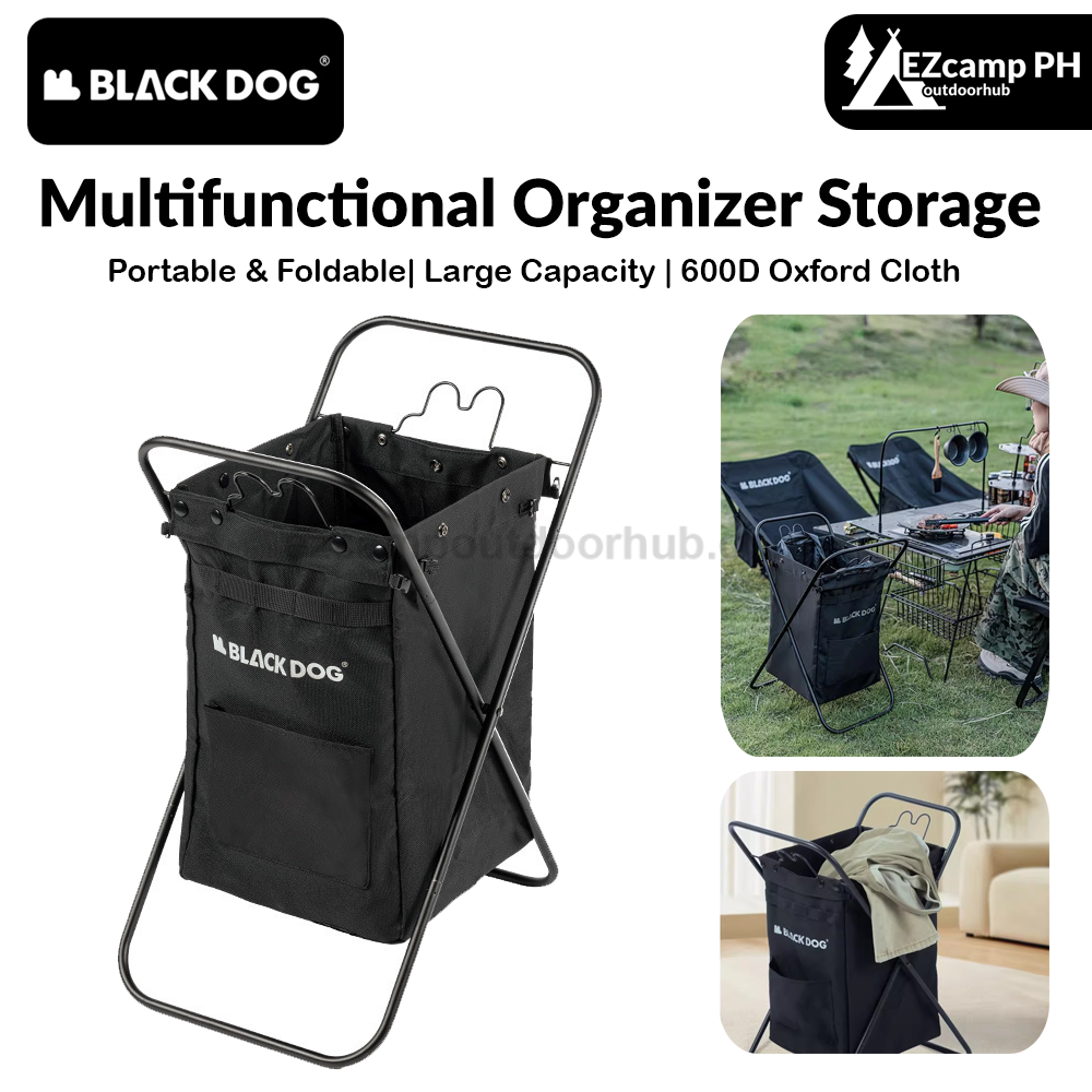 BLACKDOG Multifunctional Organizer Storage Portable 30L Capacity Outdoor Camping Large Capacity Bag Trash Bin Basket Home Foldable Laundry Handbag Box