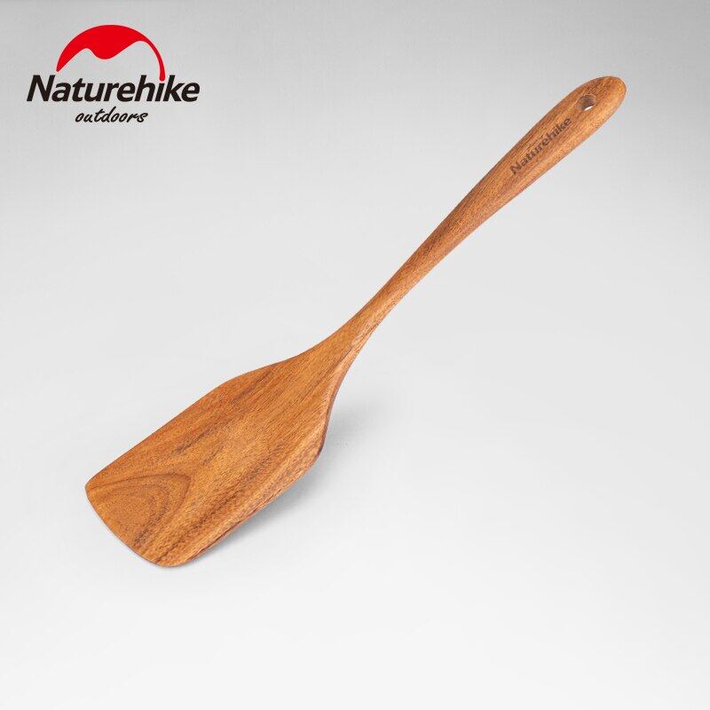 Naturehike Natural Solid Wooden Spatula Cooking Tool Kitchen Utensil Spoon Rice Soup Ladle Tableware Acacia Wood Portable Daily Picnic Pan Shovel
