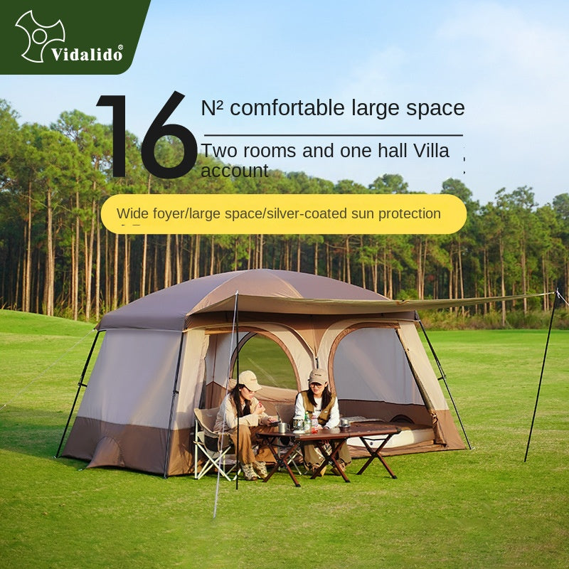 Vidalido AN SAAN Series M PRO Villa Tent Portable 4-6 Person Cabin Style Tent Large Space Three Dimensional Ventilation Outdoor Camping Waterproof