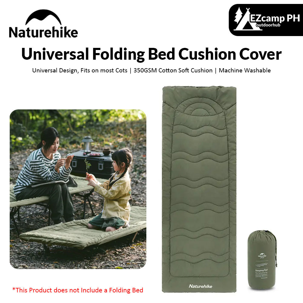 Naturehike Universal Folding Bed Cushion Cover Adjustable Strap Buckle Cotton Comfortable Soft Skin Friendly Warm Sleeping Pad Mat Add-on Accessories