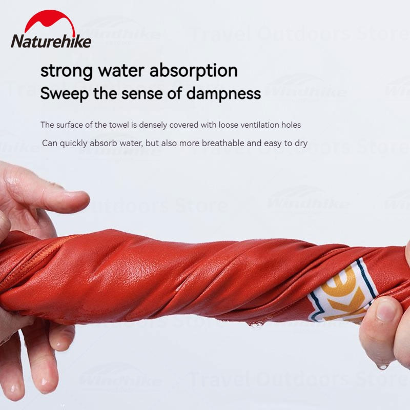 Naturehike Quick Drying Bath Towel Portable Ultralight Fast Dry Microfiber Camping Beach Travel Absorbent Antibacterial Hand Face Towel Heavy Duty