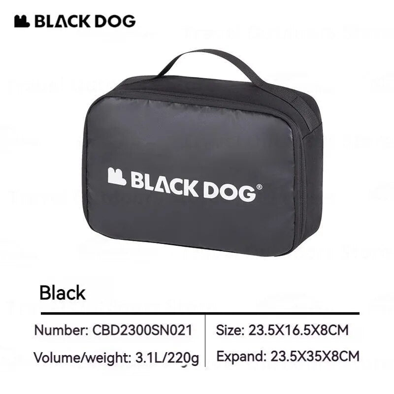 BLACKDOG Traveler Toiletry Bag Portable Storage Pouch Bag 3.1L Camping Multi-Layer Hanging Luggage Wet Dry Separation Cosmetics Make Up Organizer