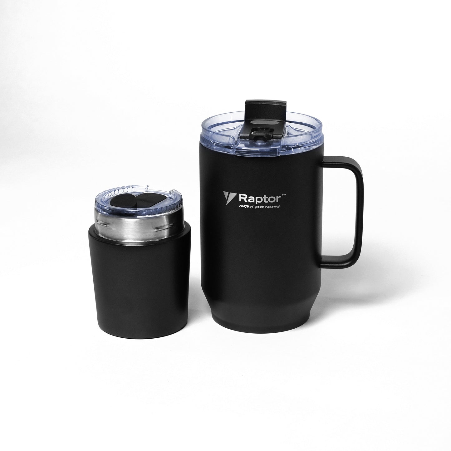 Raptor FUSION 28oz Tumbler 2-in-1 Double-Wall Vacuum Insulated Tumbler Double Decker Drinkware Hot And Cold Leak Proof On the Go Water Bottle