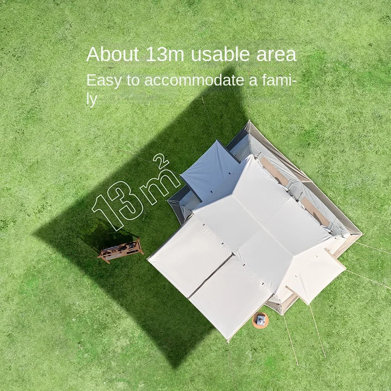 Naturehike Ridge VILLAGE 8.5 AIR Inflatable Tent for 3 to 4 Person Outdoor Camping Portable Rain and Sun Protection Tent Waterproof Windproof