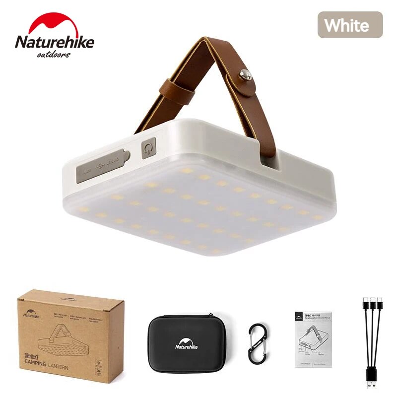 Naturehike MOONLIGHT PLUS High Power Camping Lamp Tent Lantern 11000mAh Battery LED Light 1100 Lumens 20W Flashlight USB Powerbank Waterproof IP54