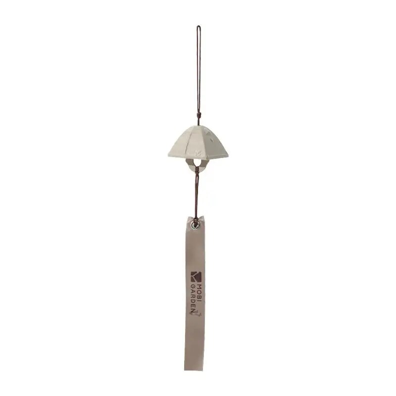 MOBI GARDEN Copper Wind Chime Tent Shape Haning Bells Portable Camping Garden Decoration Outdoor Yard Meditation Relaxation Pure