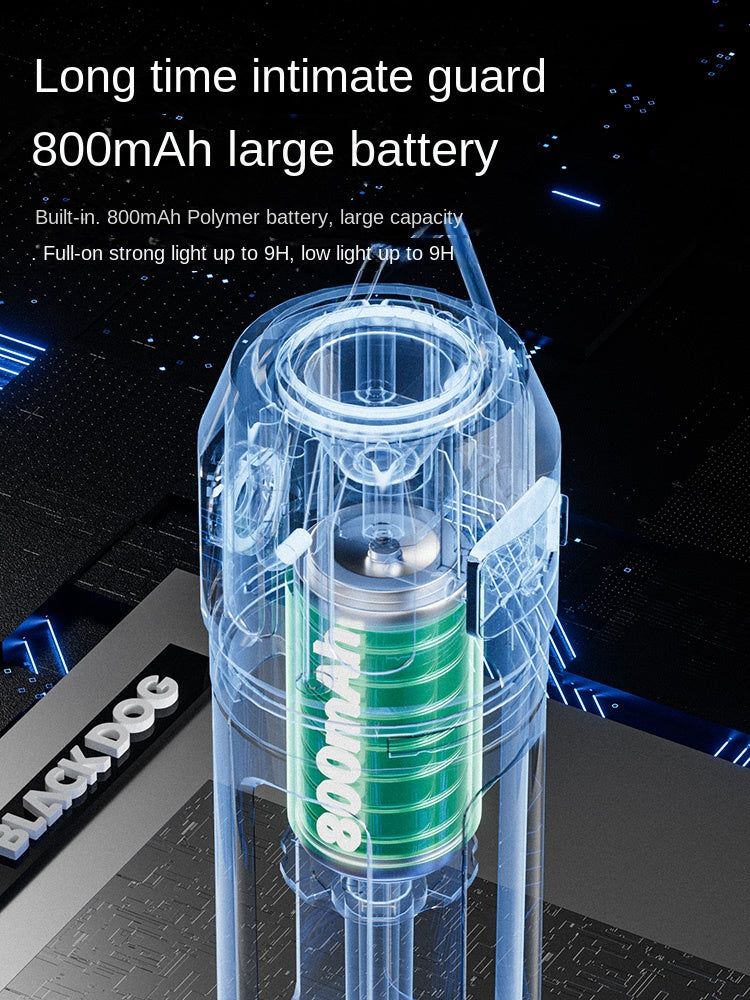 Blackdog LIGHTNING Tactical Camping Light Portable Ultralight Multifuctional Outdoor Tent Lamp Flashlight IP44 Waterproof LED USB Charging Magnetic Hanging Lantern Leitu