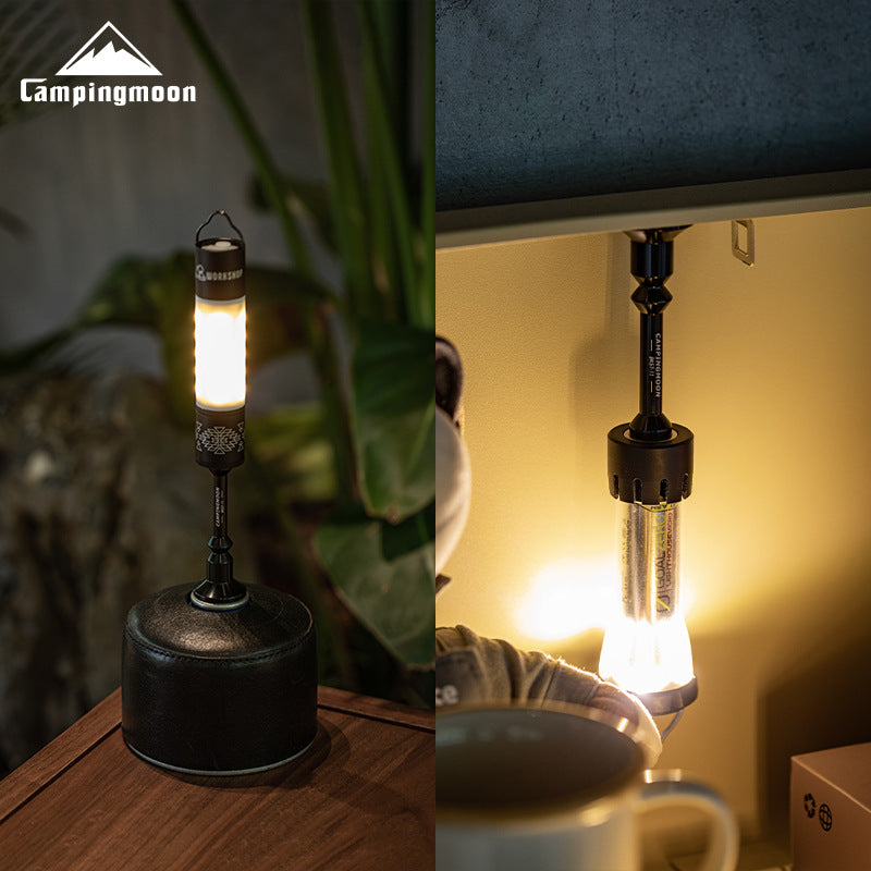 Campingmoon BKST-11 Magnetic Mounting Bracket Gas Lamp Latern Extension Atmosphere LED Light & Camera Stand Tube Extender Pole Tank Adapter Converter