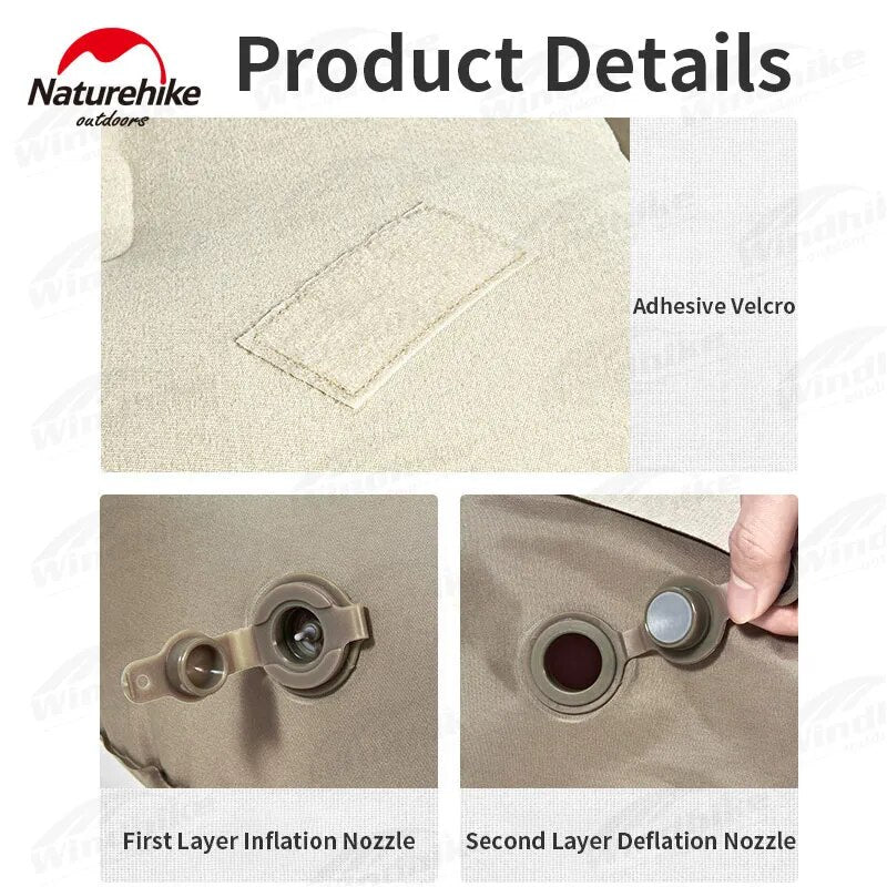 Naturehike Removable Backrest TPU Air Sofa Portable  Lightweight Double Inflatable 2 Person Camping Bed Outdoor Mattress 200kg Max Load Multifunction