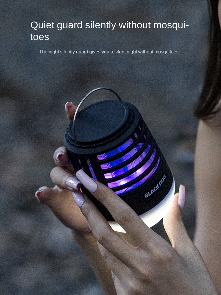 Blackdog FIREFLY Black Insect Lantern Multipurpose Anti Mosquito UV Lamp LED Light USB Charging 2000mAh Up To 30H Working Time For Space Up To 30m² Waterproof