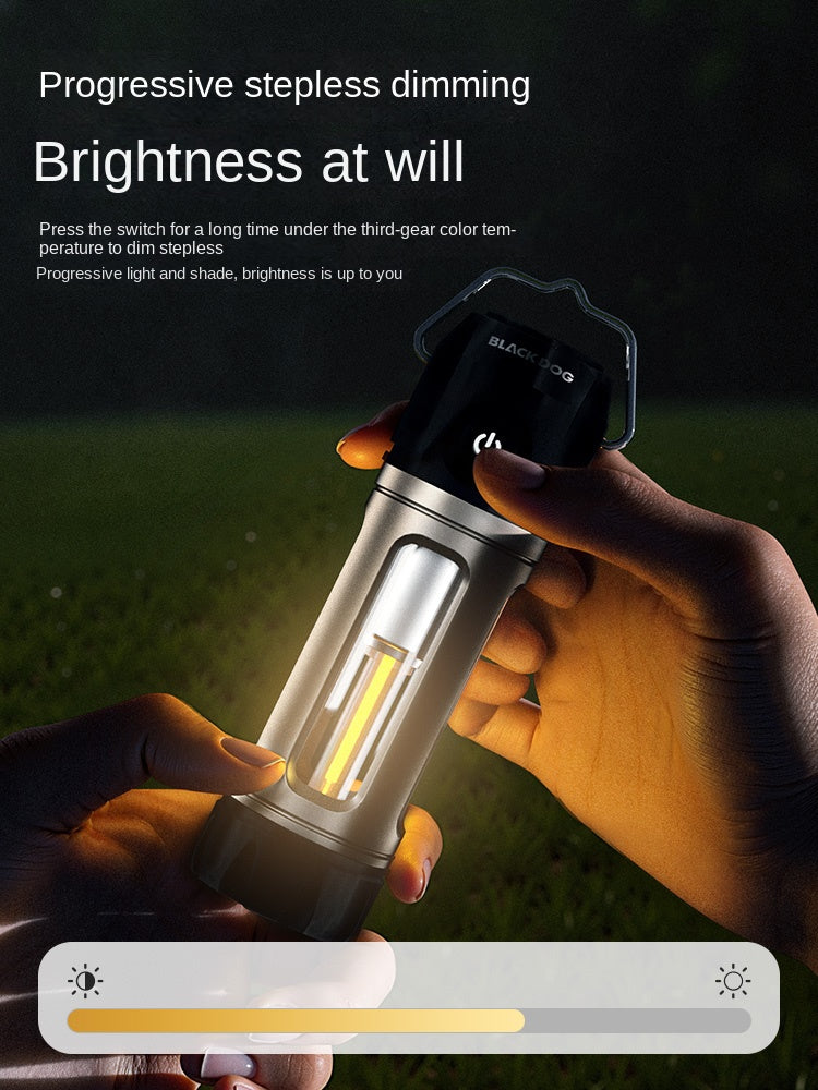 Blackdog LIGHTNING Tactical Camping Light Portable Ultralight Multifuctional Outdoor Tent Lamp Flashlight IP44 Waterproof LED USB Charging Magnetic Hanging Lantern Leitu