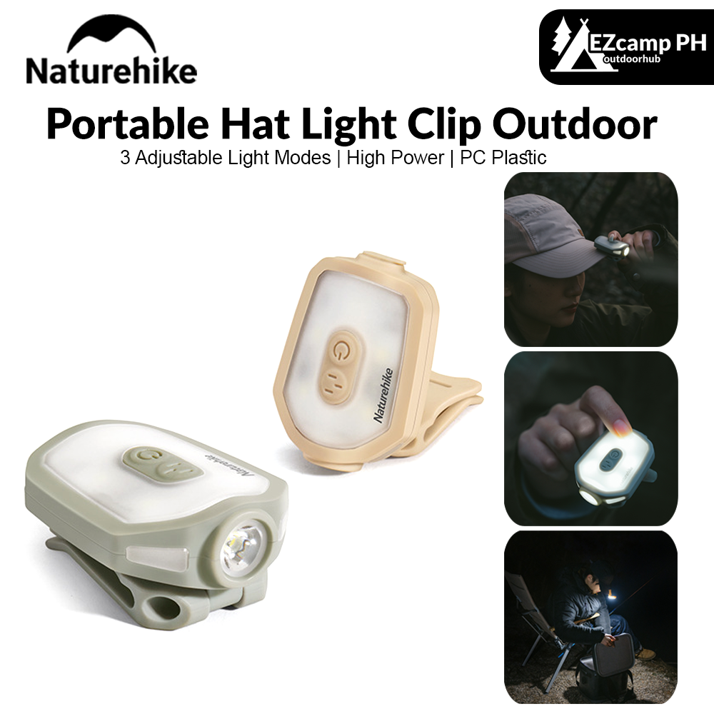 Naturehike Portable Hat Light Clip Outdoor Ultralight Led Headlights Night Lighting Led Lamp Fishing Hat Clip Adjustable Lighting Equipment Camping Hiking Beach Travel Heavy Duty Original Nature Hike