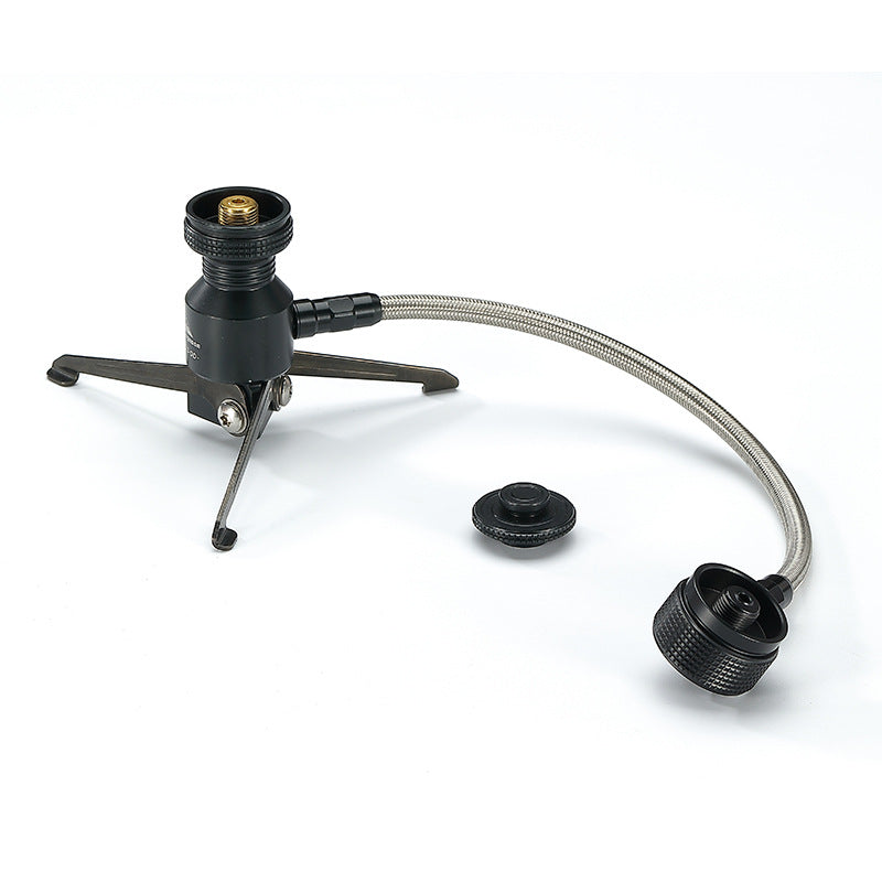 Campingmoon BKZ23-OD Rocket Furnace Bracket Foldable Stove Lamp Tripod Bracket Extension Tube Hose Alpine Butane Screw Threaded Type Flat Gas Tank Adapter