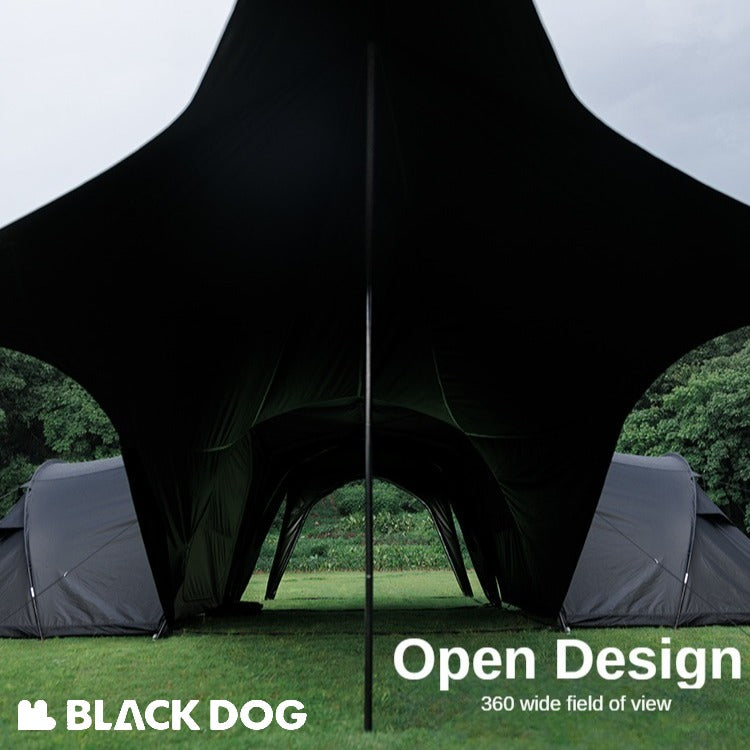 BLACKDOG DOME SKY Automatic Modular Multiple Setting Canopy Tent Unlimited Connection Bedroom Living Area Waterproof Outdoor Fast Build 4-12 Person Unicorn