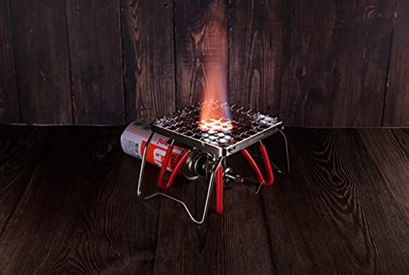 CAMPINGMOON MS-1011 Portable Campfire Grill Folding Encrypted Barbecue Net Over Fire Split Stoves 304 Stainless Steel Grid Wire Camping Hiking Picnic Travel Heavy Duty Original Camping Moon