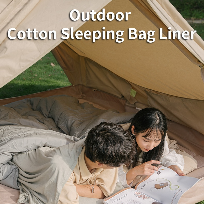Naturehike Outdoor Single Sleeping Bag Lining 470G / 620G Ultralight Spliceable Hotel Comfortable Premium Cotton Cloth Liner Bag Anti Dirty Bed Sheet Liner Splicing Nature Hike