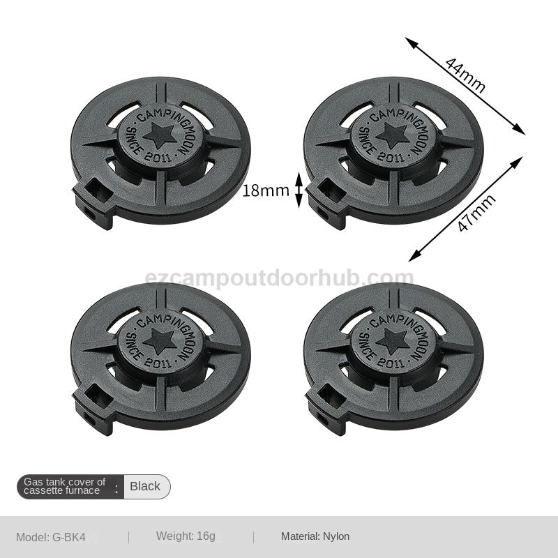 Campingmoon 4pcs Butane Protective Cover Portable Ultralight Standard Nozzle Type Canister Cap Pack Butane Fuel Gas Leakproof For 250g 220g 120g Can G-4