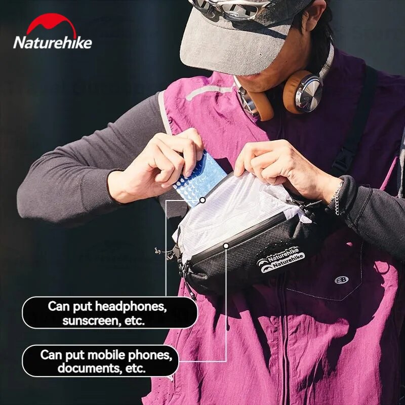 Naturehike HYDROGEN Series Crossbody Bag Sports Bag Waterproof Outdoor Shoulder Bag Camping Hiking Cycling Climbing Picnic Beach Fishing Travel Bag Heavy Duty Original Nature Hike