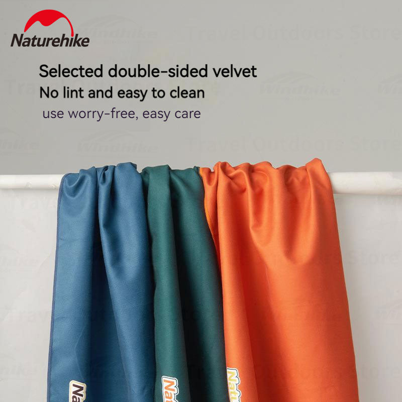 Naturehike Quick Drying Bath Towel Portable Ultralight Fast Dry Microfiber Camping Beach Travel Absorbent Antibacterial Hand Face Towel Heavy Duty