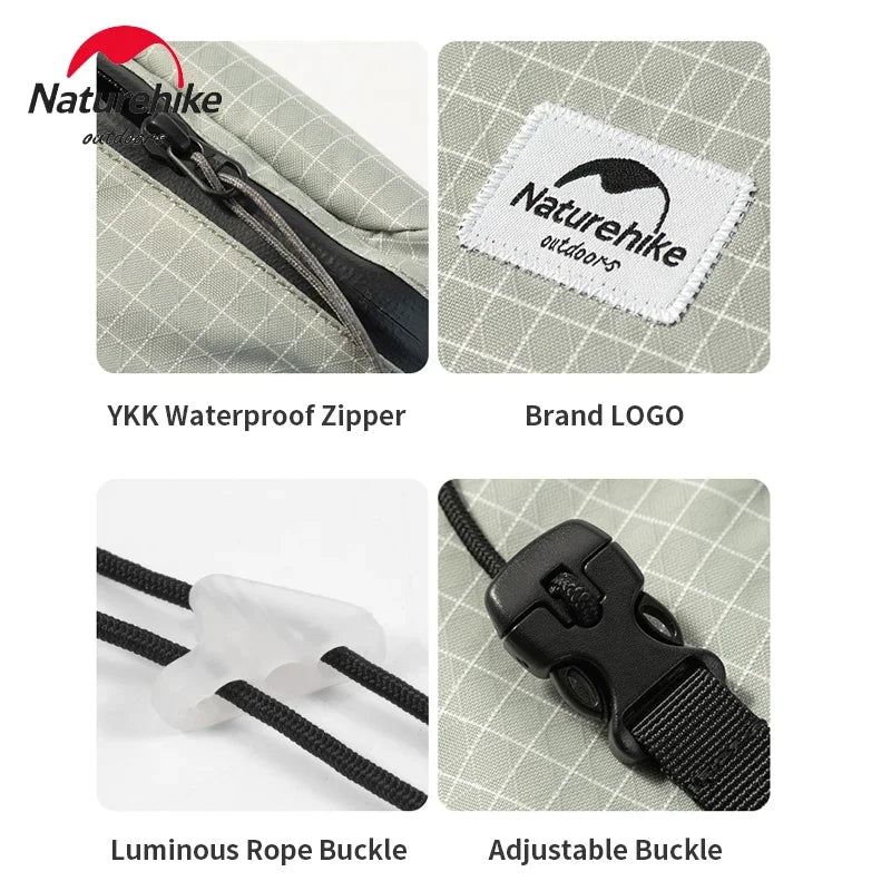 Naturehike Outdoor Leisure Satchel Portable Ultralight Multifunctional 3L Mini Unisex Cross Body Bag Casual Shoulder Mountaineering Bag For Travel Hiking
