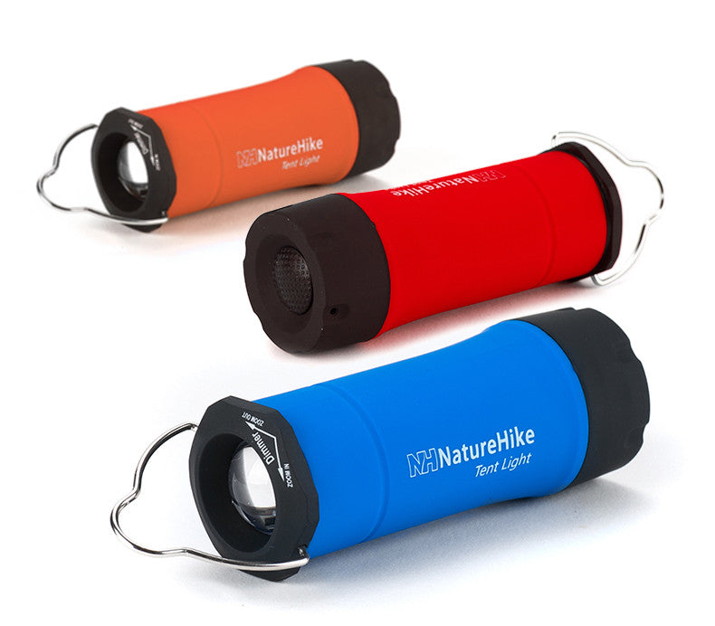 Naturehike Mini CREE LED Zoomable Flashlight Portable Ultralight 3 Adjustable Light Modes Lantern Light Lamp Tent AAA Battery Operated Equipment Outdoor Camping Hiking Travel Original Nature Hike