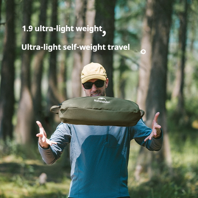 Naturehike YL01 Lightweight Chair Portable Camping Moon Chair Quick Open Wide Seats Load Bearing 150kg X-Type Mechanical Structure Folding Outdoor Fishing Beach Chair Aluminum Alloy
