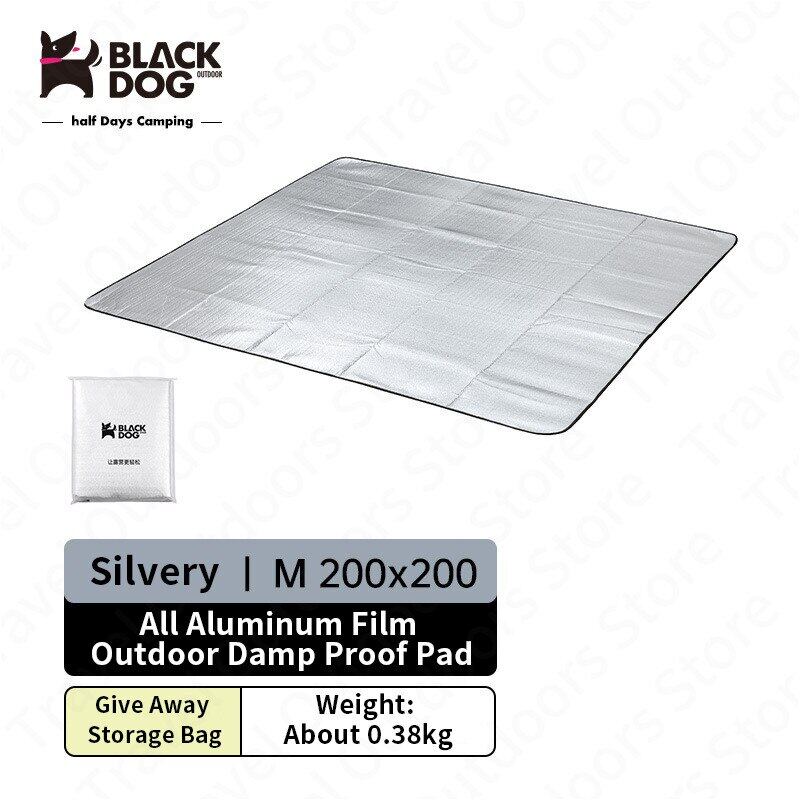 BLACKDOG Outdoor Camping Tent Ground Aluminum Foil Film Moisture Proof Folding Mat 3 Sizes Ultralight Floor Matting Footprint Ground Sheet Pad Black Dog