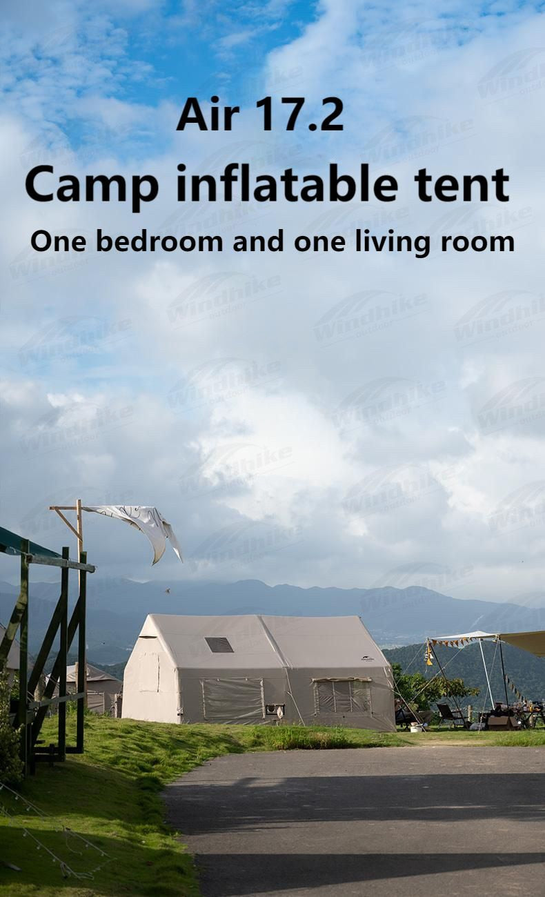 Naturehike AIR Series 17.2 Camp Inflatable Tent Luxury Extra Large 17.2m² Air Inflatable Waterproof Breathable Outdoor 1 Bedroom 1 Living Room