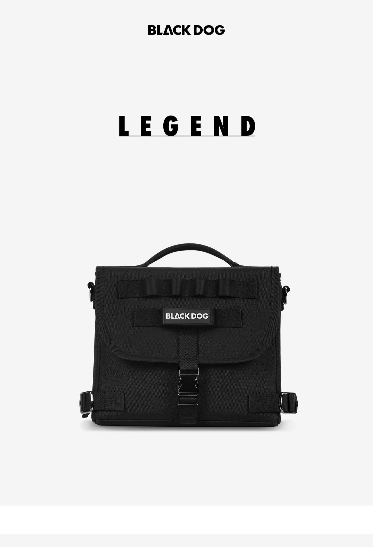 Blackdog BLACK LEGEND Crossbody Bag Portable Lightweight Multifunctional Satchel Messenger Shoulder Bag Sport Style Design Outdoor Camping Travel