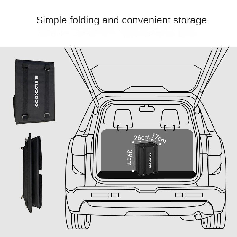 BLACKDOG Trolley Wheels Storage Bag Outdoor Cart Side Hanging Bag Wheel Storage Multi-function Storage Box Large Capacity Wear-resistant And Durable Camping Hiking Travel Heavy Duty Original Black Dog