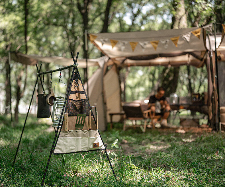 Naturehike Side Triangle Storage Canvas Bag for Triangular Hanging Rack Shelf Small Large Multi Pocket Tableware Utensil Shelves Add-on Accessories