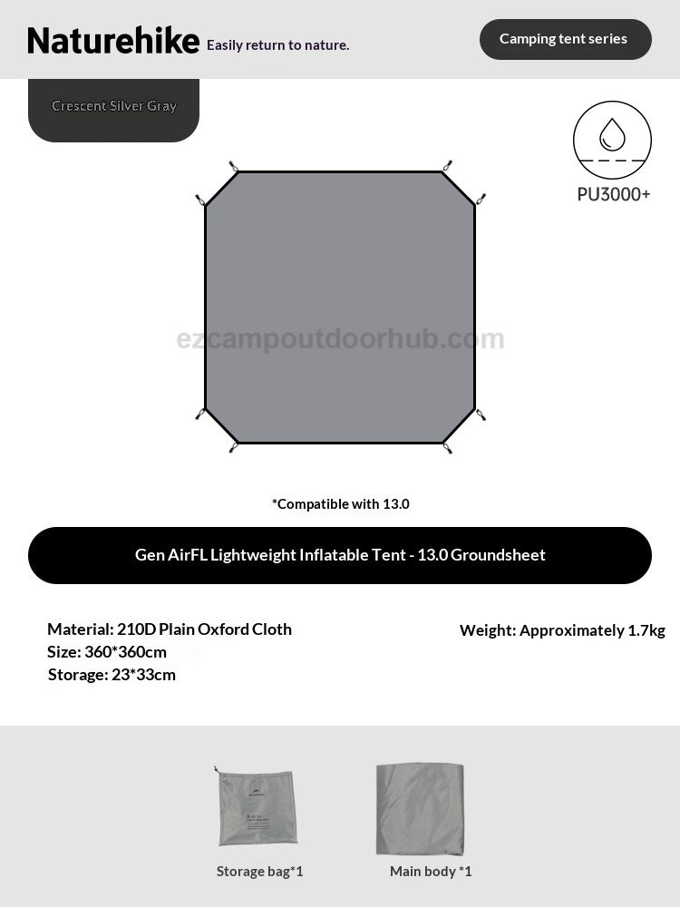 Naturehike 2026 AIR FL 13.0 / 6 0 / 3.0 Modular Tent Portable 6-8 Persons Air Inflatable Camping Tent Multiple Setups TPU Panoramic Sunroof Outdoor