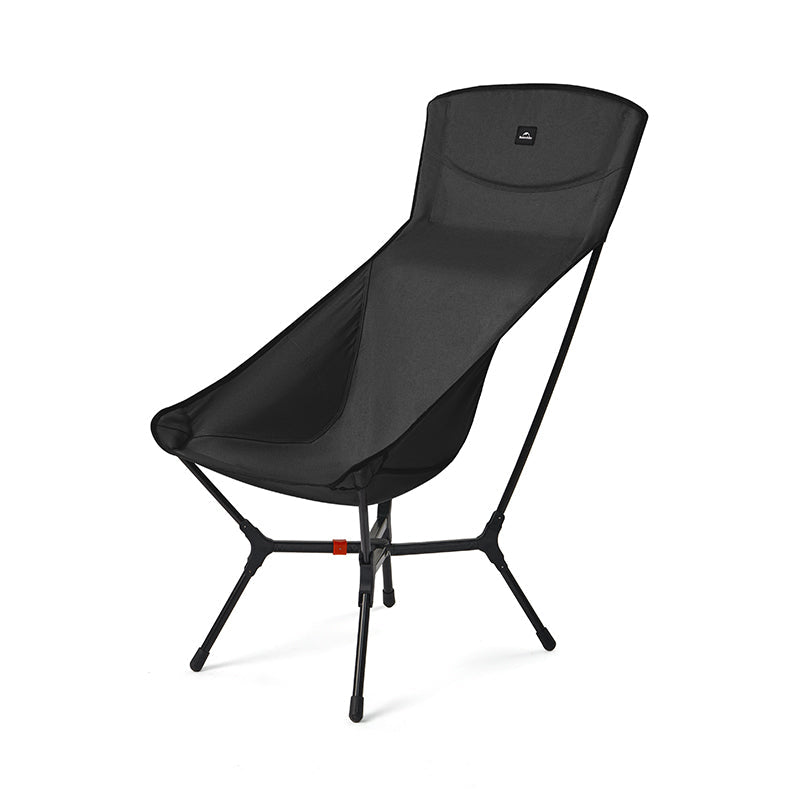 Naturehike YL01 Lightweight Chair Portable Camping Moon Chair Quick Open Wide Seats Load Bearing 150kg X-Type Mechanical Structure Folding Outdoor Fishing Beach Chair Aluminum Alloy