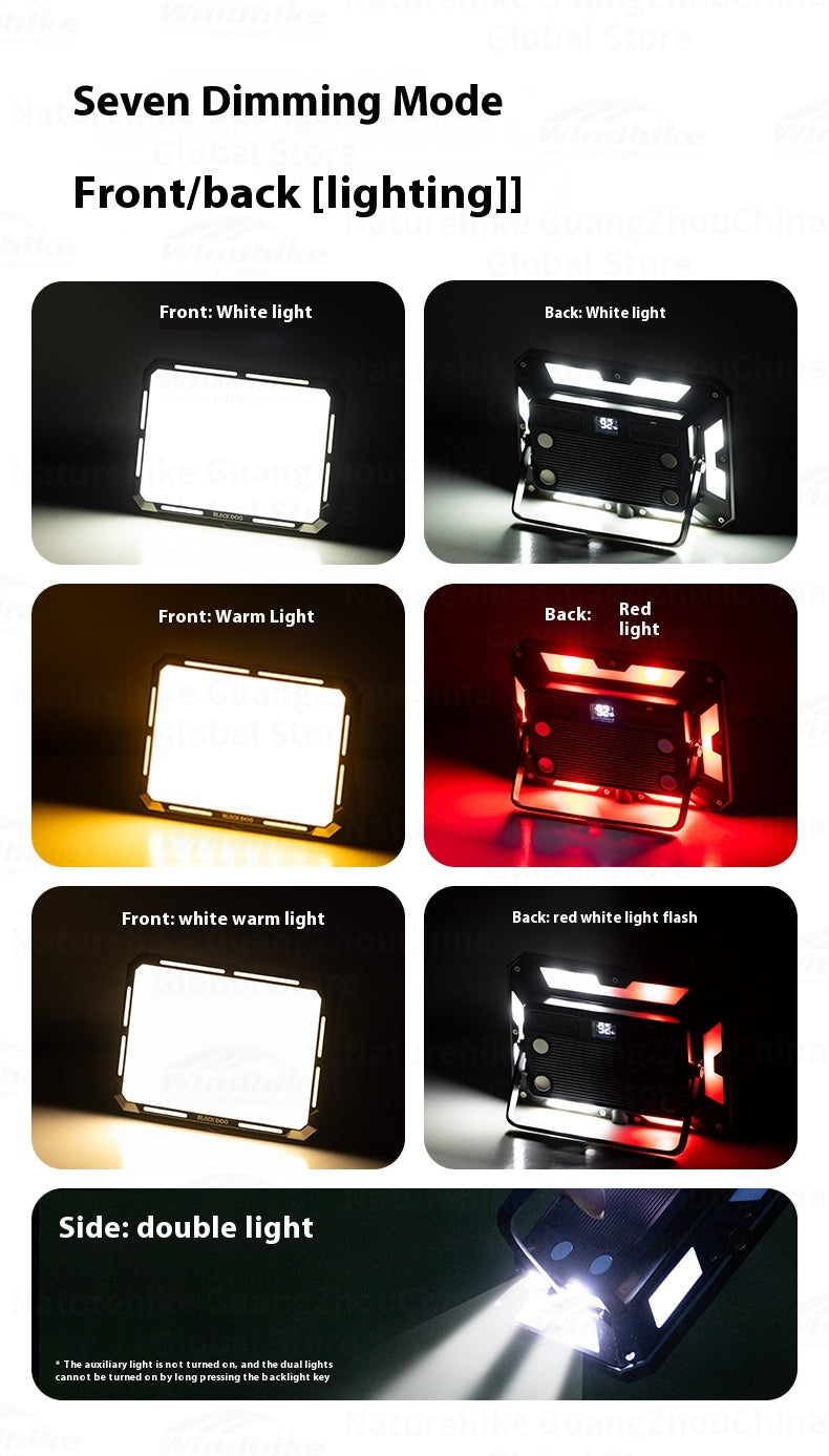 Blackdog Multifunction Camp LED Lamp Portable Multipurpose High Power Hanging LED Light Liquid Crystal Display 4000mAH Outdoor Magnetic Emergency 1000LM