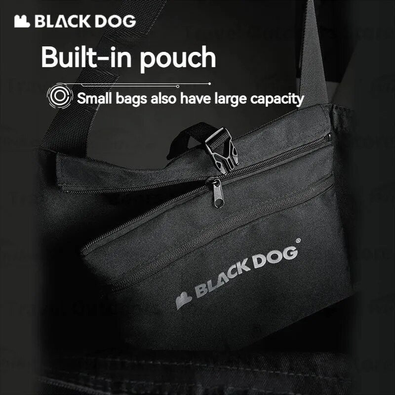BLACKDOG Black Mutli-Functional Shopping Bag Portable Ultralight Storage Tote Bag Strong Durable Wear Resistant Carrying Bag Eco Bag With Zipper