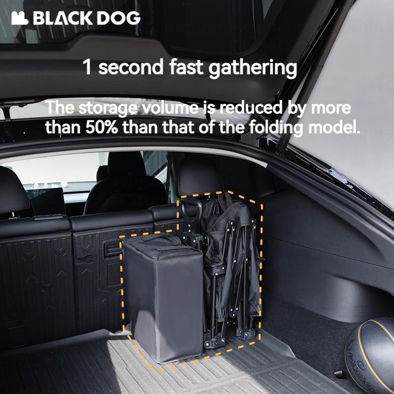 BLACKDOG Mountain Shadow Pro Camping Cart 150 Liters Large Capacity Folding Collapsible Cart Wagon Sundries Detachable Four-way Trolley With Brake